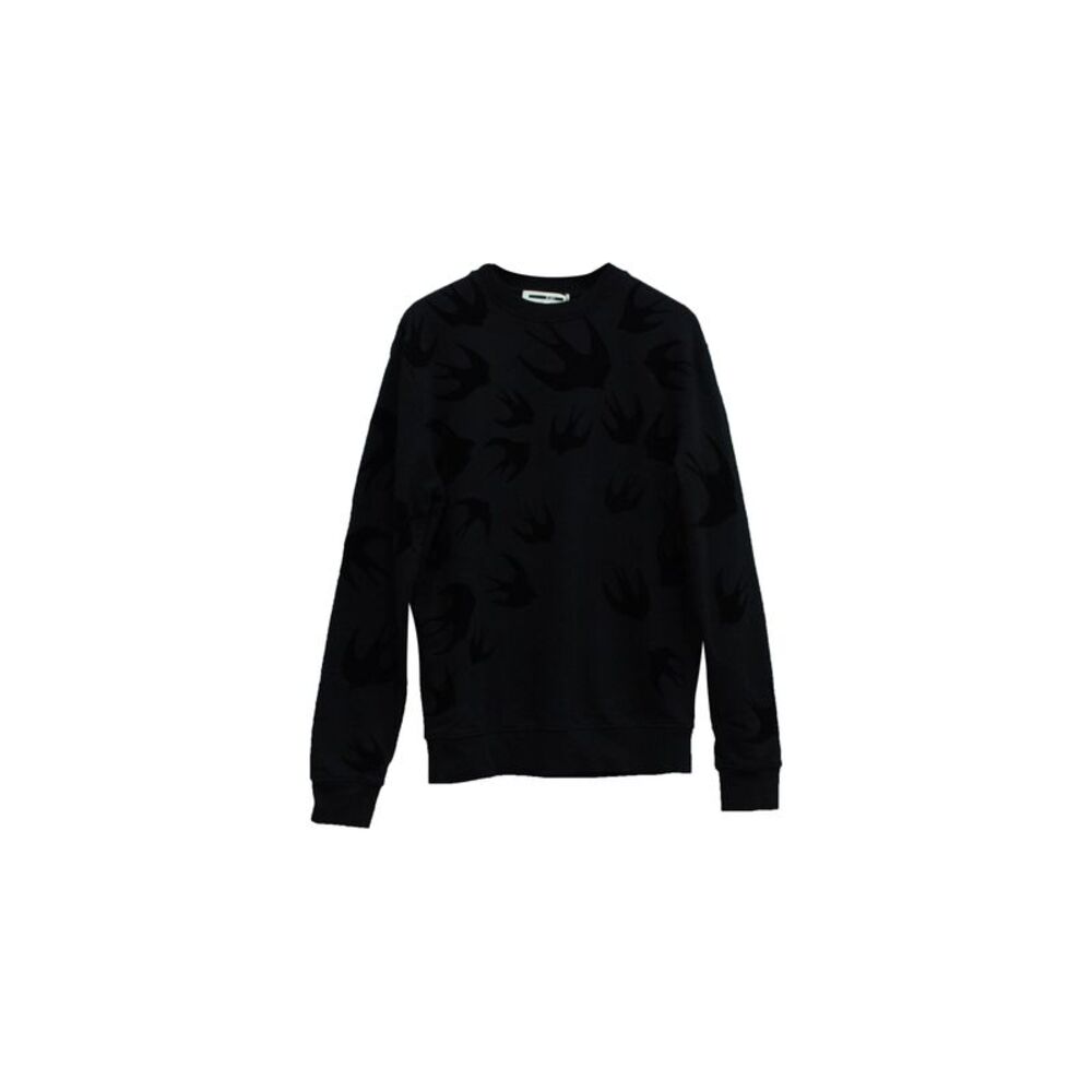 Mcq Swallow All-over Print Sweater in Black Cotton